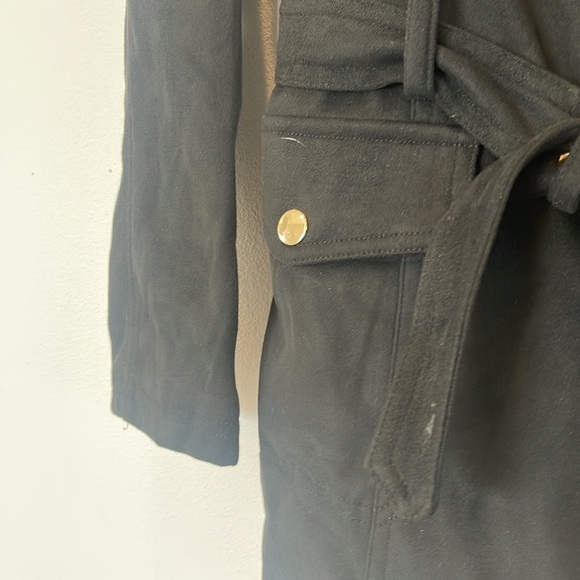 Free Generation Los Angeles Black Suede Jacket - Size M - Zipper & Gold Buttons - Picture 6 of 14